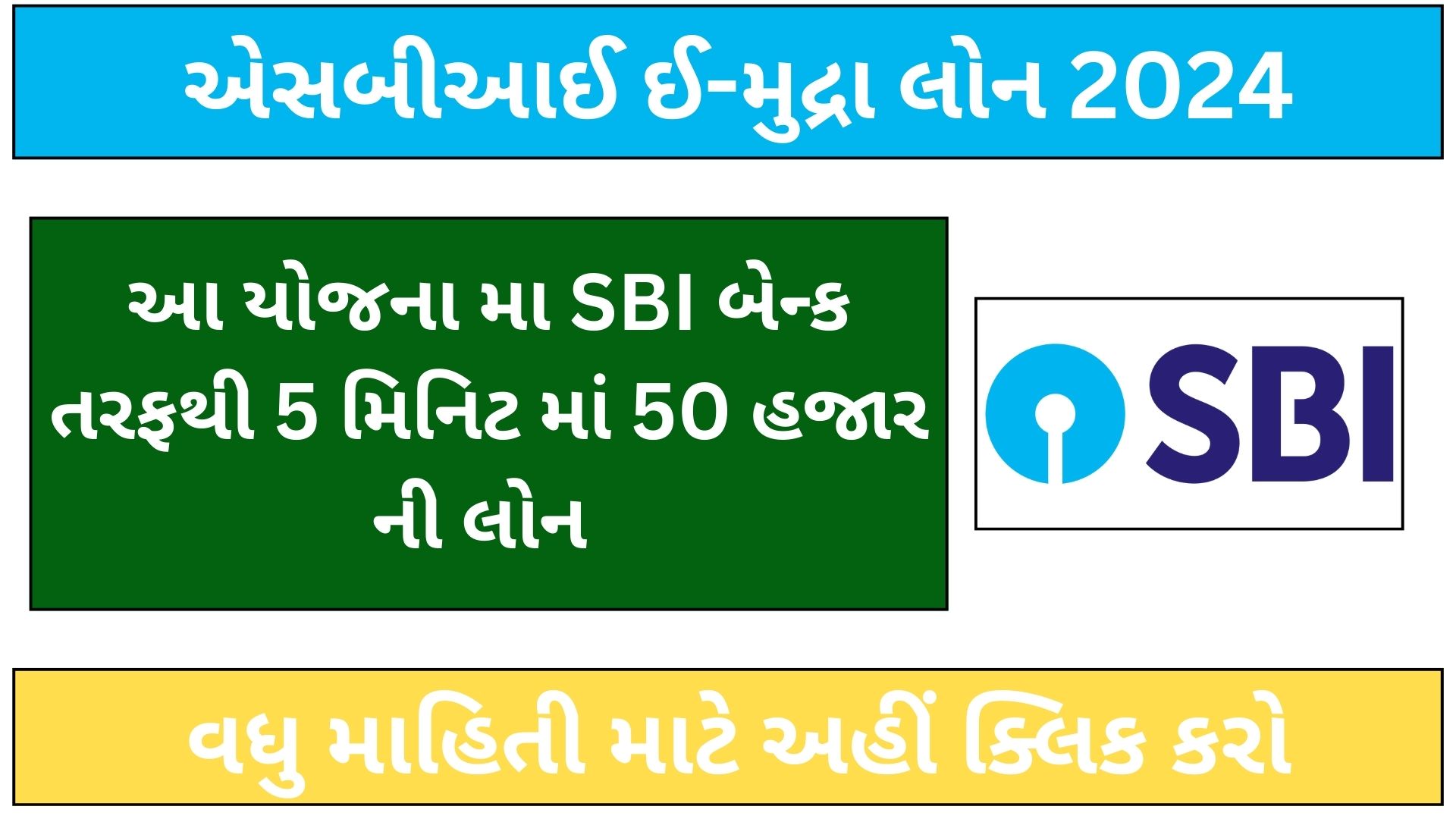 SBI e mudra loan 2024